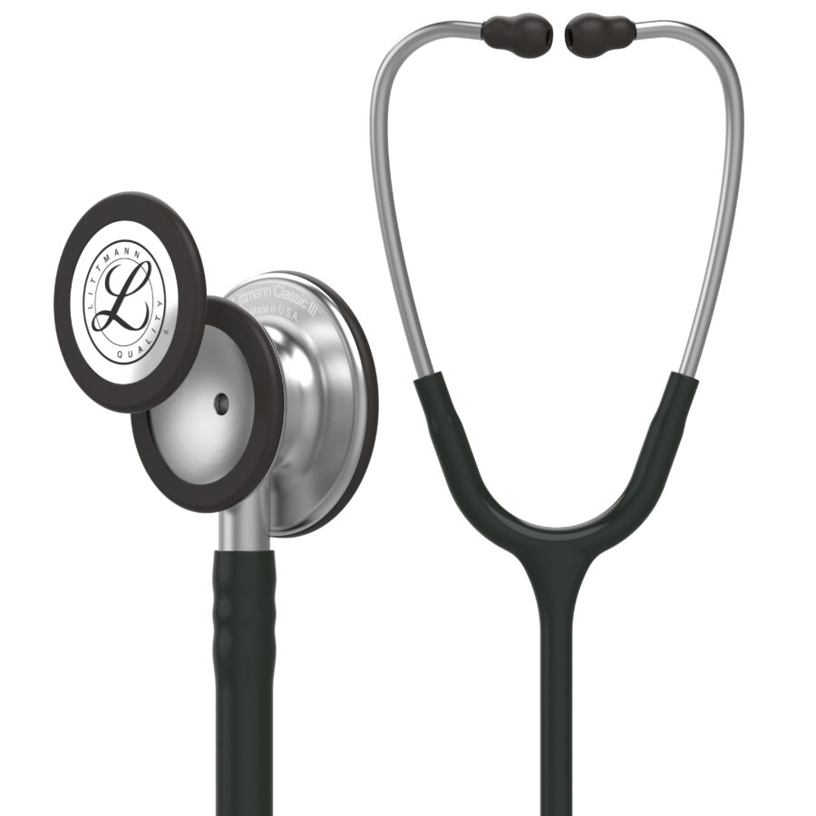 komponent Derfor temperatur 5620 3M Littmann Classic III Monitoring Stethoscope, Black (27″) – Student  Medical Shop