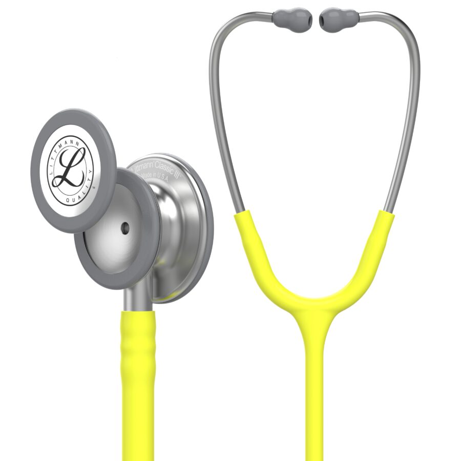 5839 3M Littmann Classic III Monitoring Stethoscope, Lemon-Lime
