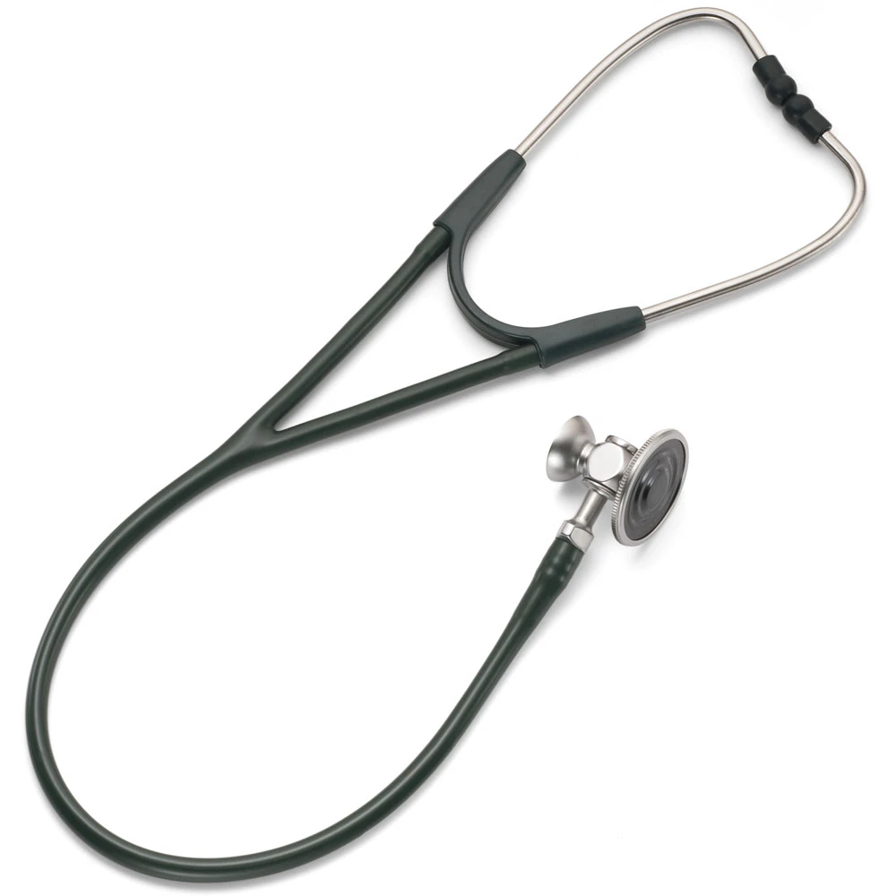 Welch Allyn Harvey DLX Dual Head Stethoscope, Forest Green (28"), 5079-328