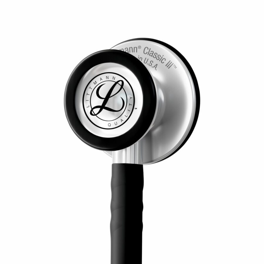 5620C 3M™ Littmann® Classic III™ Monitoring Stethoscope, Black Satin Finish (27") - Image 4