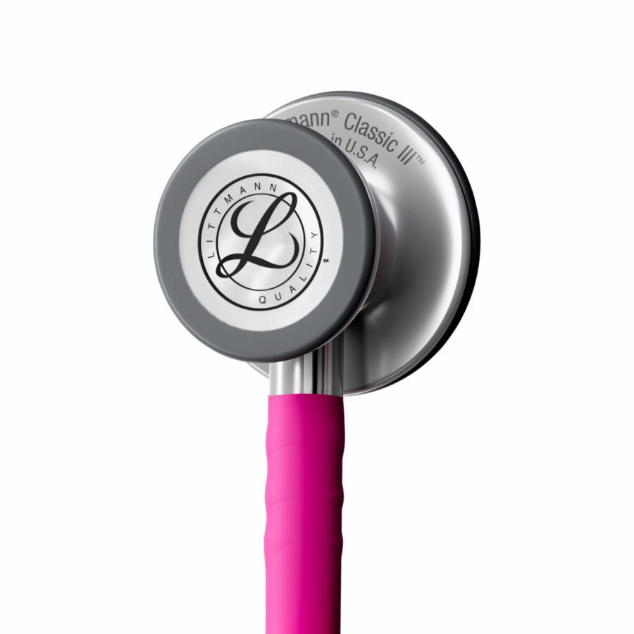 5648C 3M™ Littmann® Classic III™ Monitoring Stethoscope, Raspberry Satin Finish (27") - Image 4