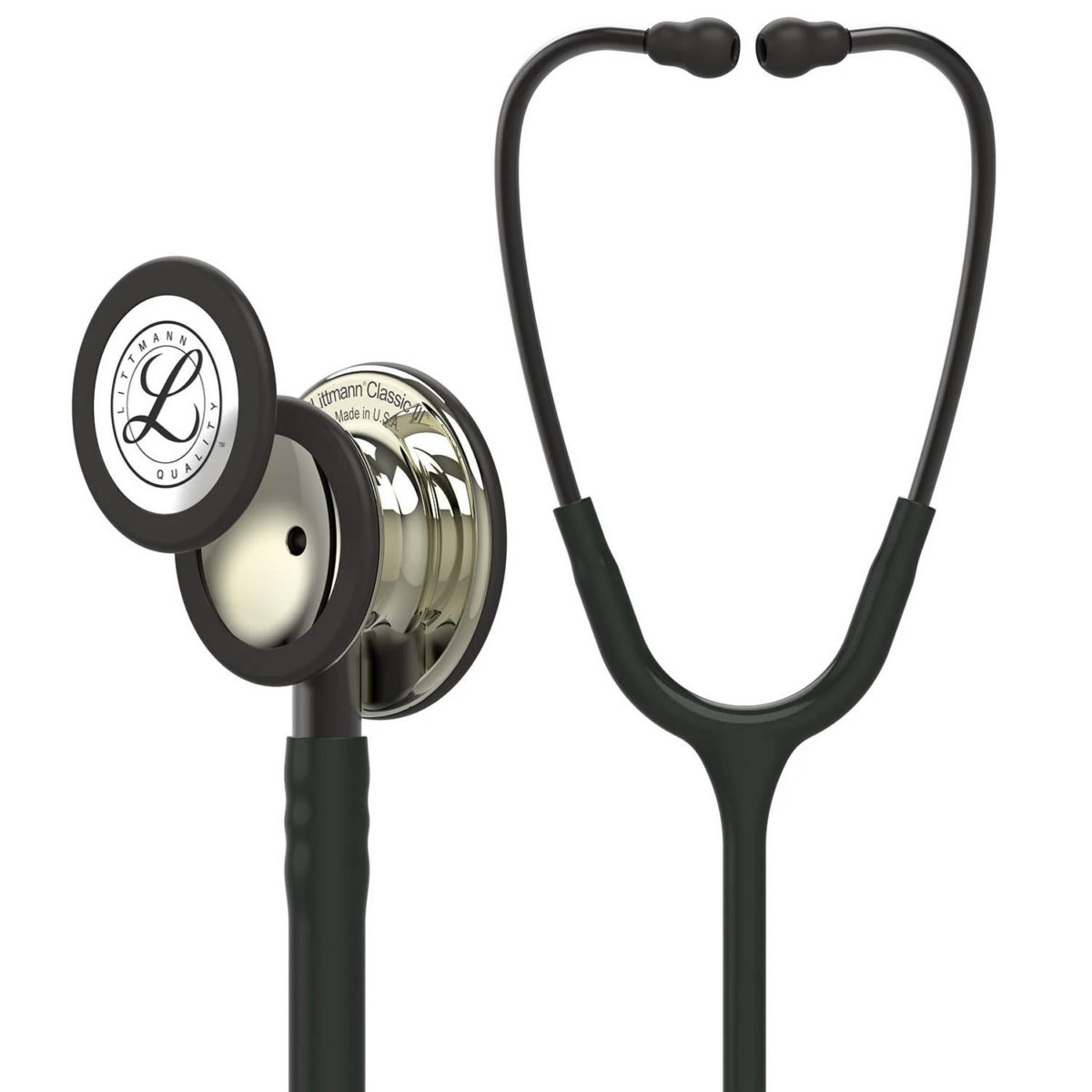 5861 3M Littmann Classic III Monitoring Stethoscope, Black and Champagne (27")