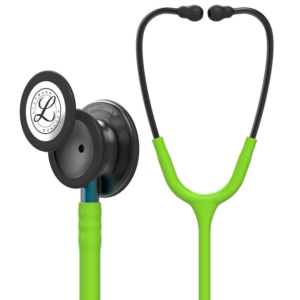 5875 3M Littmann Classic III Monitoring Stethoscope, Lime Green and Smoke w/Blue Stem (27")