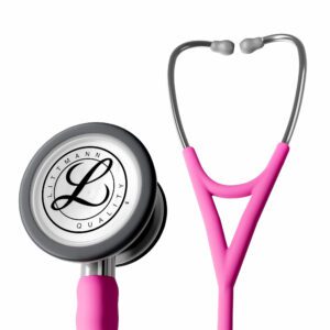 6159C Littmann Cardiology IV Diagnostic Stethoscope, Rose Pink Satin Finish (27″)