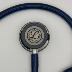 MIS-ENGRAVED 5622 3M Littmann Classic III Monitoring Stethoscope, Navy Blue (27″), 5622-MIS2
