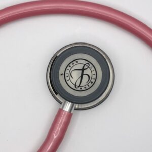 MIS-ENGRAVED 5633 3M Littmann Classic III Monitoring Stethoscope, Pearl Pink (27″), 5633-MIS1
