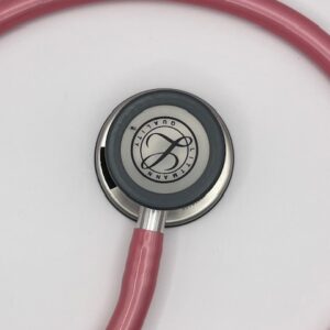 MIS-ENGRAVED 5633 3M Littmann Classic III Monitoring Stethoscope, Pearl Pink (27″), 5633-MIS2