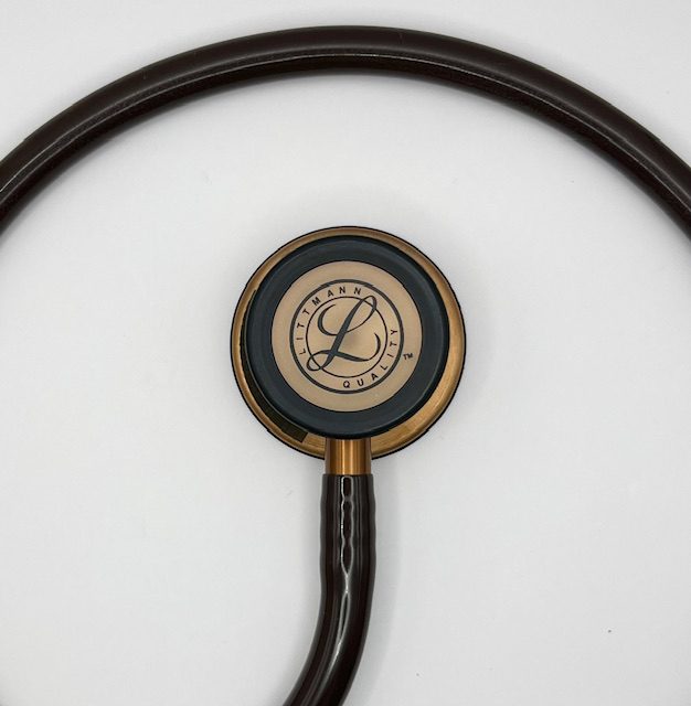 MIS-ENGRAVED 5809 3M Littmann Classic III Monitoring Stethoscope, Chocolate and Copper (27″), 5809-MIS1