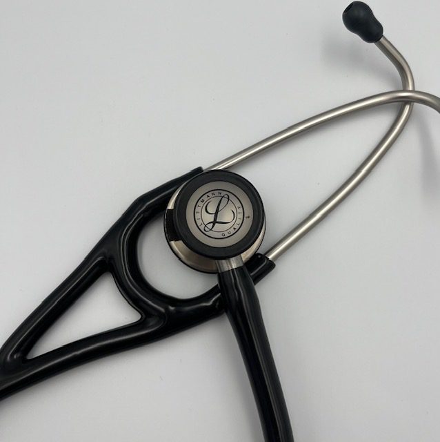 MIS-ENGRAVED 6152 3M Littmann Cardiology IV Diagnostic Stethoscope, Black (27″), 6152-MIS3