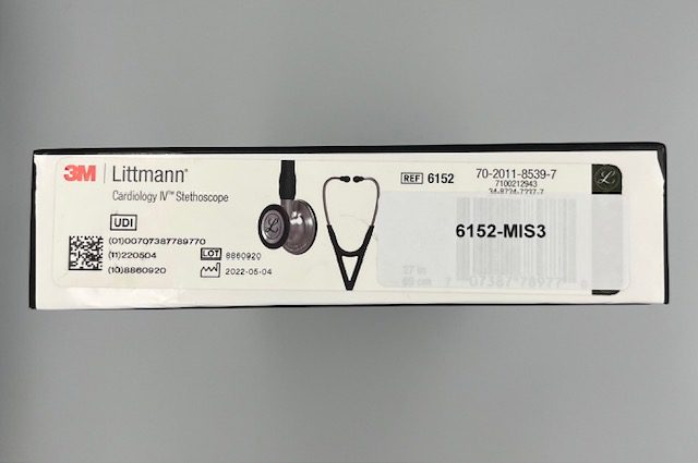 MIS-ENGRAVED 6152 3M Littmann Cardiology IV Diagnostic Stethoscope, Black (27″), 6152-MIS3 - Image 3