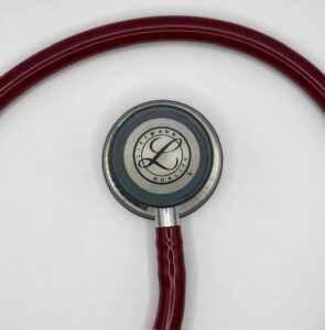 MIS-ENGRAVED 5627 3M Littmann Classic III Monitoring Stethoscope, Burgundy (27″), 5627-MIS1