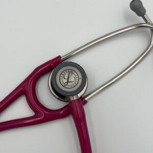 MIS-ENGRAVED 6158 3M Littmann Cardiology IV Diagnostic Stethoscope, Raspberry (27″), 6158-MIS1