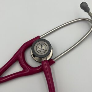 MIS-ENGRAVED 6158 3M Littmann Cardiology IV Diagnostic Stethoscope, Raspberry (27″), 6158-MIS2