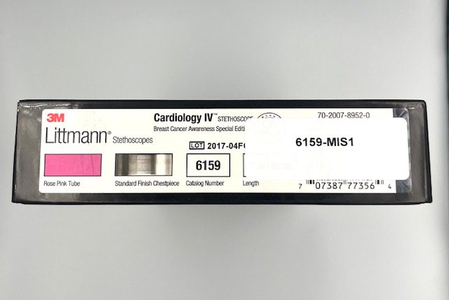MIS-ENGRAVED 6159 3M Littmann Cardiology IV Diagnostic Stethoscope, Rose Pink (27″), 6159-MIS1 - Image 3