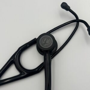 MIS-ENGRAVED 6163 3M Littmann Cardiology IV Diagnostic Stethoscope, All Black Edition (27″), 6163-MIS1
