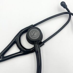 MIS-ENGRAVED 6163 3M Littmann Cardiology IV Diagnostic Stethoscope, All Black Edition (27″), 6163-MIS2