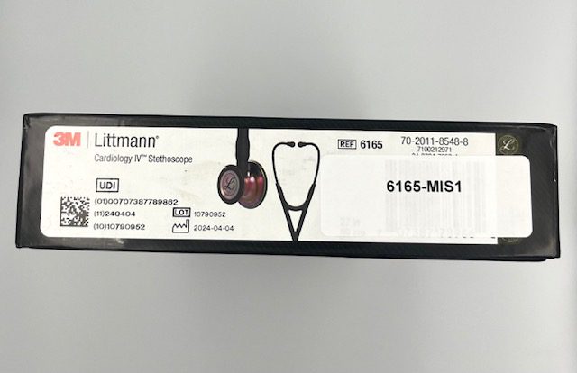 MIS-ENGRAVED 6165 3M Littmann Cardiology IV Diagnostic Stethoscope, Black and Rainbow (27″), 6165-MIS1 - Image 3