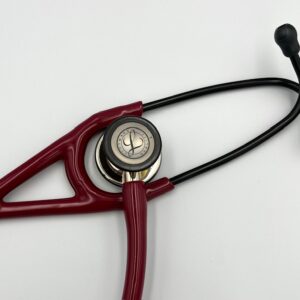MIS-ENGRAVED 6176 3M Littmann Cardiology IV Diagnostic Stethoscope, Burgundy and Champagne (27″), 6176-MIS1
