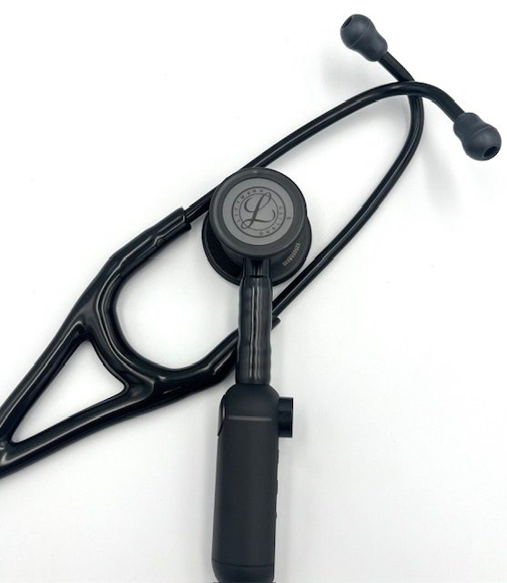 MIS-ENGRAVED 8480 3M Littmann CORE Digital Stethoscope, Black (27″), 8480-MIS1