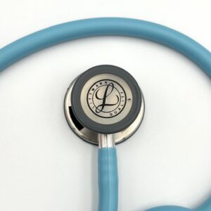 MIS-ENGRAVED 5912C 3M Littmann Classic III Monitoring Stethoscope, Stainless-finish Chest Piece, Champagne Rose Tube (27″), 5912C-MIS1