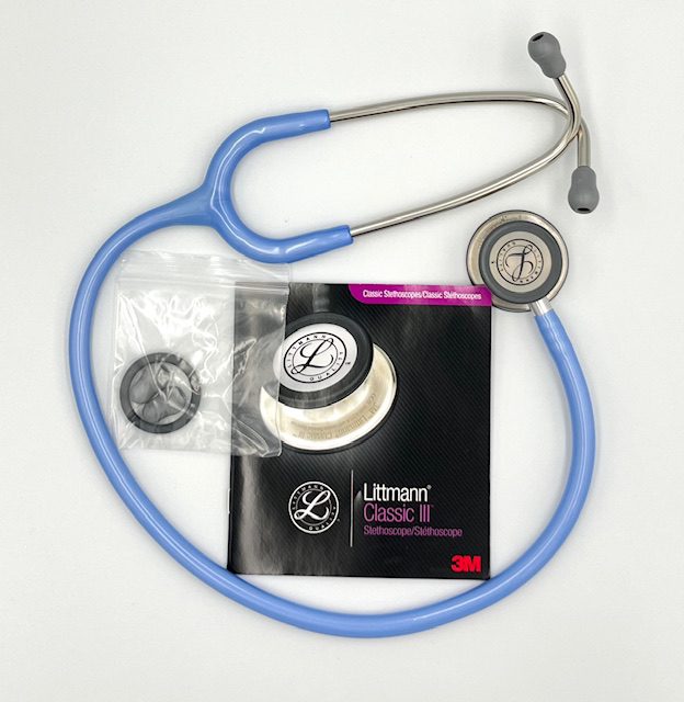 NO BOX 5630 3M Littmann Classic III Monitoring Stethoscope, Ceil Blue (27″), 5630-NB - Image 2