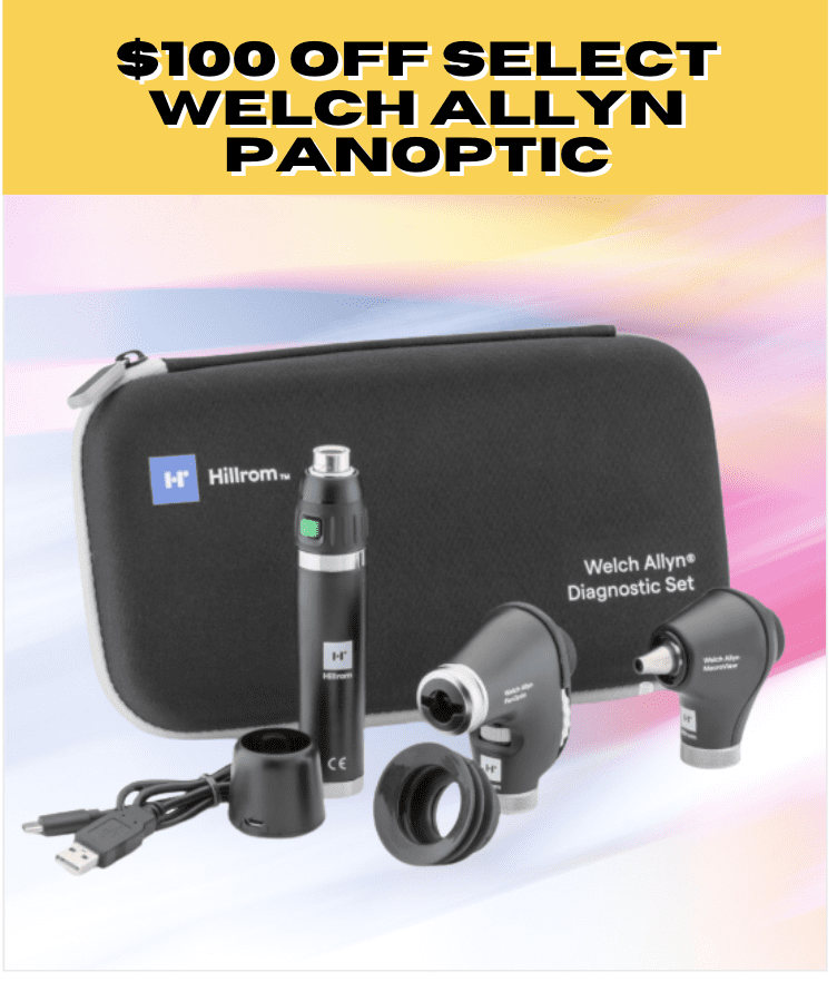 welch allyn panoptic set student medical shop promotion sale